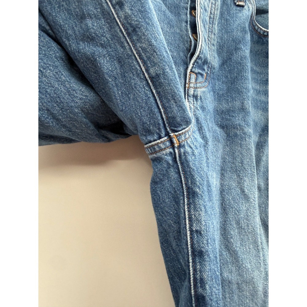 Madewell Low-Slung Straight Jeans Womens 30T Blue Patmina Medium Wash Tall Denim - Picture 6 of 14